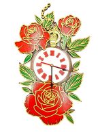 Red Rose Wall Clock - Image 2