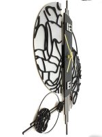 Modern Double Moon Wall Clock - Image 2