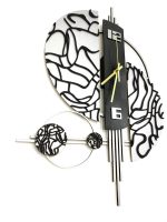 Modern Double Moon Wall Clock - Image 4