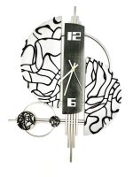 Modern Double Moon Wall Clock - Image 6