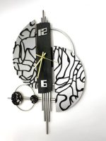 Modern Double Moon Wall Clock - Image 7