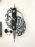 Modern Double Moon Wall Clock - Image 9