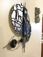 Modern Double Moon Wall Clock - Image 10