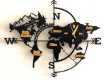 World Cardinal Points Wall Clock