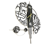 Modern Double Moon Wall Clock