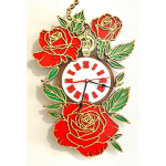 Red Rose Wall Clock