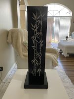 Black Bamboo LED Table Lamp - Image 2