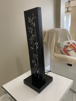 Black Bamboo LED Table Lamp - Image 4