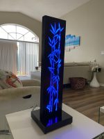 Black Bamboo LED Table Lamp - Image 10
