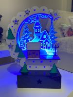 Night House LED Multicolor Acrylic Table Lamp - Image 8