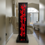 Black Bamboo LED Table Lamp