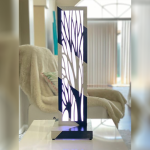 Black Silver Trees LED Table Lamp