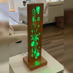 Flower Brown LED Table Lamp