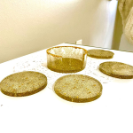Gold Resin Coasters - Image 7