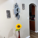 Silver Time Wall Clock