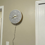 Floral LED Wall Lamp Clock - Image 6