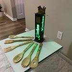 Black and LED Kitchen Utensils Holder - Image 8
