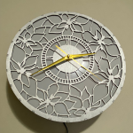 Floral LED Wall Lamp Clock - Image 8