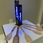 Black and LED Kitchen Utensils Holder - Image 10