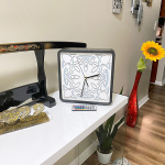 Symmetry LED Box Lamp Clock