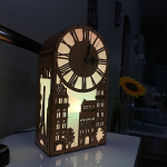 Paris City LED Lamp Clock - Image 4