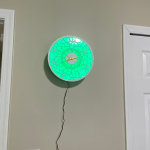 Floral LED Wall Lamp Clock - Image 12