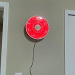 Floral LED Wall Lamp Clock - Image 3