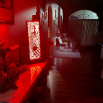 Peacock LED Lamp Clock - Image 5