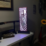 Peacock LED Lamp Clock - Image 6